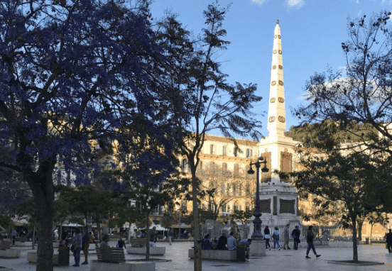 Plaza de la Merced in Malaga