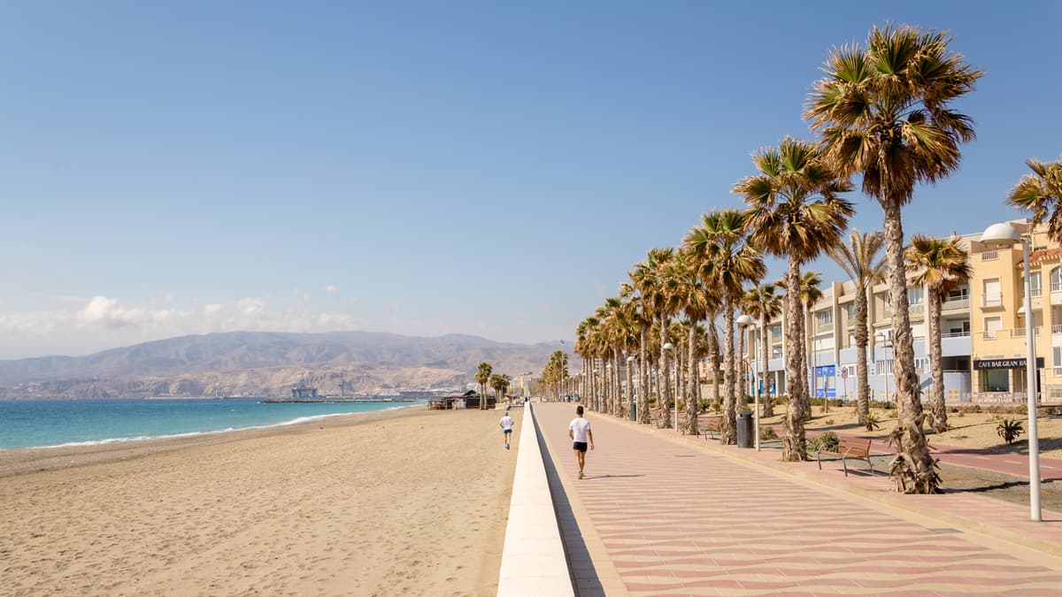 Almeria's promenade