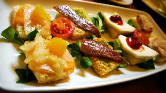 some tapas at El Pimpi - Málaga