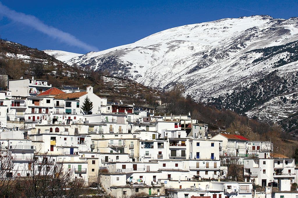 Trevelez, white village in Sierra Nevada mountains