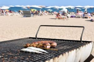 Barbecue licence on a Malaga beach