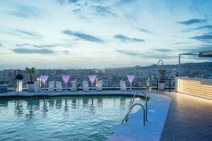 AC Malaga Palacio terrace