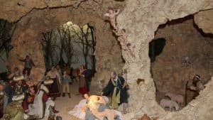Nativity representation in a cave