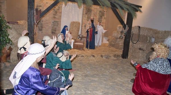 Alive nativity representation