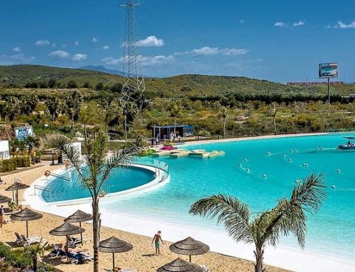 Visit the Alcazaba Lagoon, a paradise of turquoise waters.
