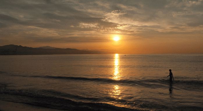 sunset malaga