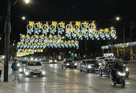 Christmas Lighting in Málaga