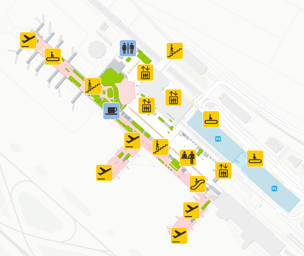Malaga Airport Map