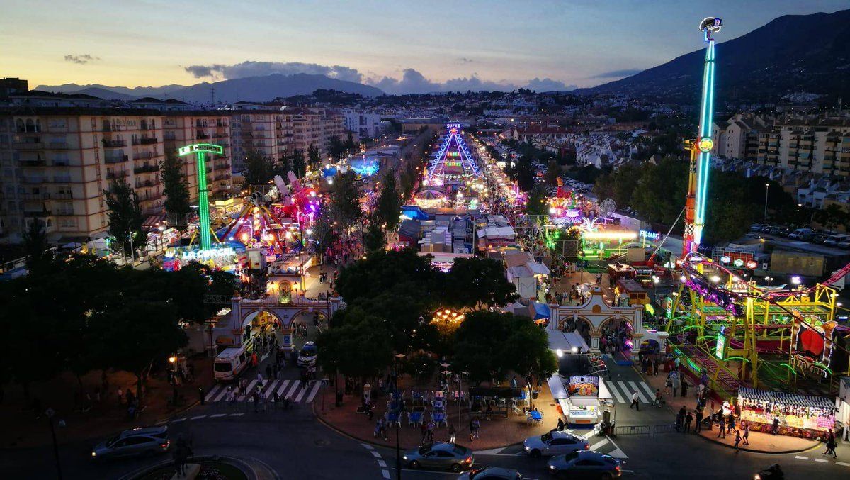 feria Fuengirola de noche