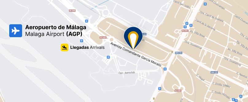 Malaga Car Rental Map - Marbesol