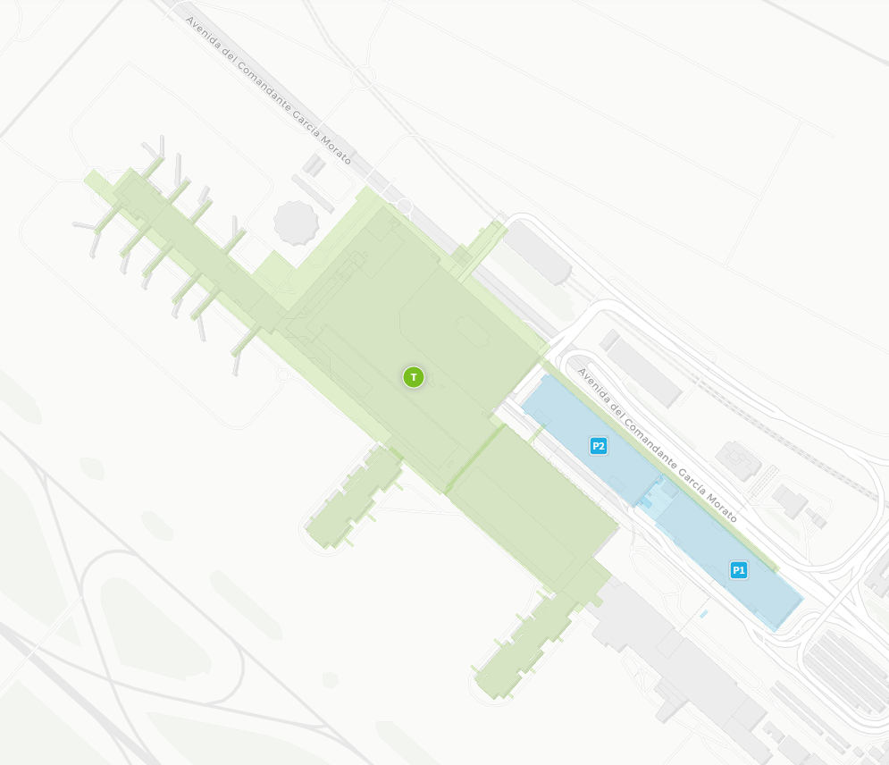 Mapa del Aeropuerto de Málaga