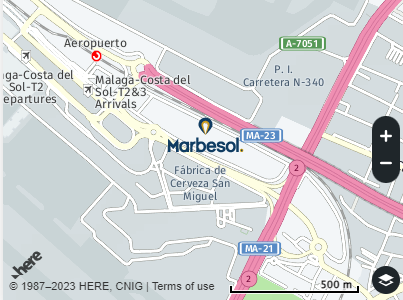 Location Map of Marbesol Rent a Car Málaga